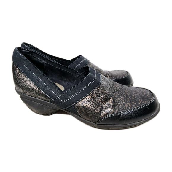 White Mountain Women's 10 M Shoe Whimsigoth Comfort Slip On Low Wedge Bronze - Picture 1 of 16